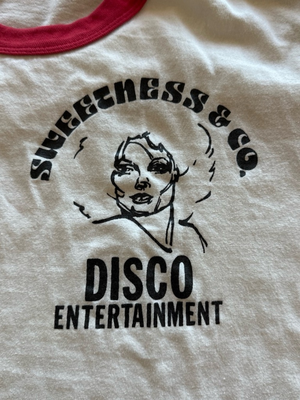 Vintage Disco Entertainment Graphic Ringer Tee - Picture 2 of 4